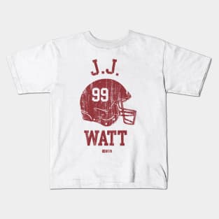 J.J. Watt Arizona Helmet Font Kids T-Shirt